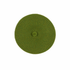 Green knitted beret on a white background