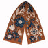 Floral patterned scarf on a white background