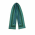 Green patterned scarf on a white background