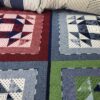 Cotswold Knit Burford Patchwork Blanket close up detail - As featured in Red Magazine 150 Great Gifts from Small Brands