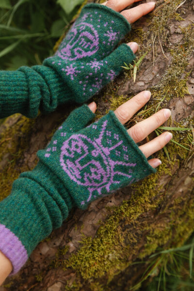 Moon Mittens - Wisteria