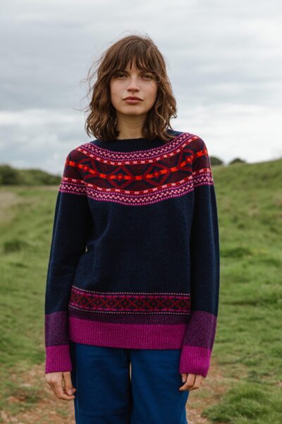 Yoke Jumper - Peony