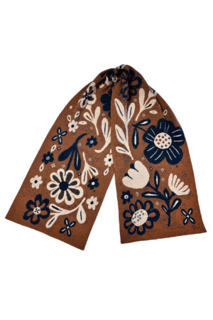 Hidcote Scarf -Tobacco