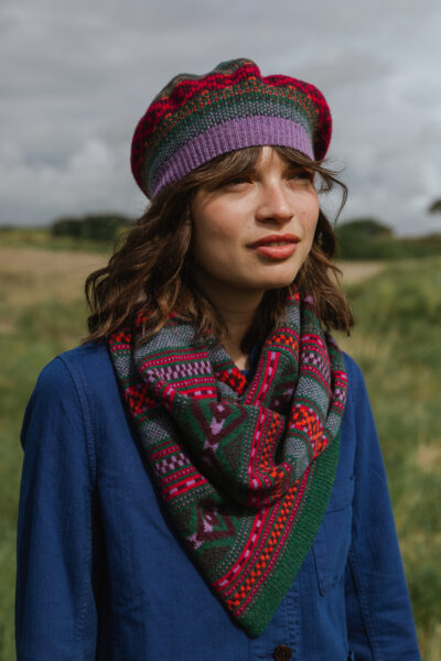 Tetbury Twisted Snood - Plum